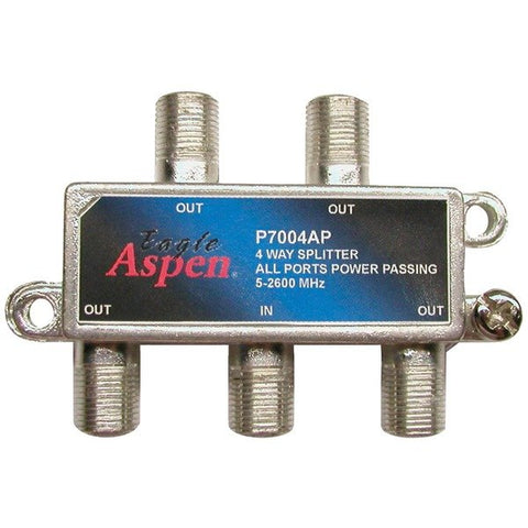 Eagle Aspen 500312 4-Way 2,600-MHz Coaxial Splitter with All-Port Power Passing