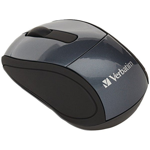 Verbatim 97470 Cordless Optical Computer Mouse, Mini Travel, 3 Buttons, 2.4 GHz (Graphite)