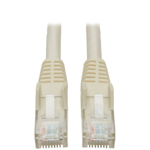 Tripp Lite by Eaton N201-001-WH CAT-6 Gigabit Snagless Molded Stranded UTP Ethernet Cable (1 Ft.; White)