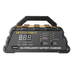 Wagan Tech 7406 8-Amp 6-Stage Intelligent Battery Charger for 6-Volt and 12-Volt Batteries