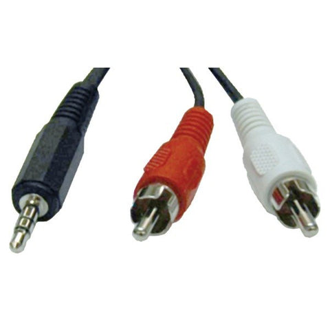 Tripp Lite by Eaton P314-006 3.5-mm Stereo to 2 RCA Audio Y-Splitter Adapter Cable (6 Ft.)
