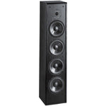 BIC America DV 84 Venturi DV84 Dual 8-In. Indoor 2-Way Slim Tower Speaker, 250 Watts, Black