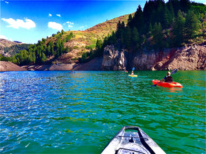 Kayaking Adventure on a Mountain Lake