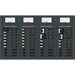 Blue Sea 8086 AC 3 Sources +12 Positions/DC Main +19 Position Toggle Circuit Breaker Panel - White Switches [8086]