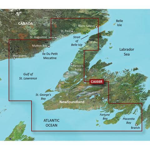 Garmin BlueChart g3 Vision HD - VCA008R - Newfoundland West - microSD/SD [010-C0694-00]