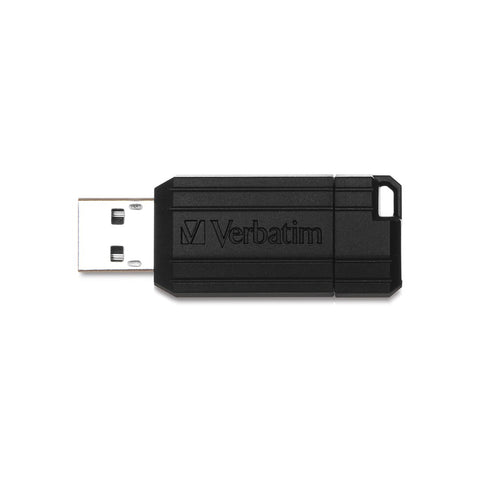 128GB PinStripe USB Flash Drive Black
