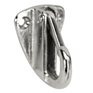 Whitecap Fender Hook - CP/Brass - 1-9/16" x 1-3/16" [S-977C]