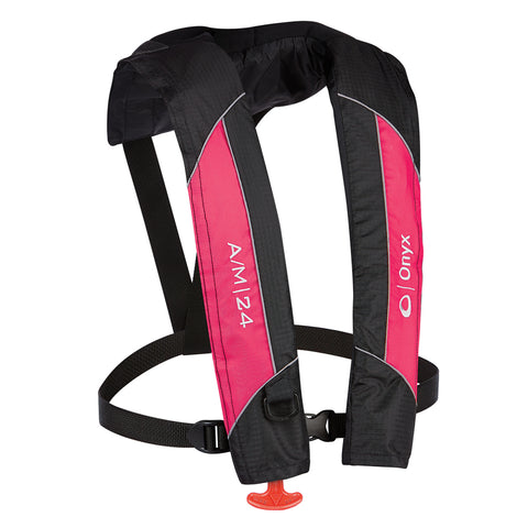 Onyx A/M-24 Automatic/Manual Inflatable PFD Life Jacket - Pink [132000-105-004-14]
