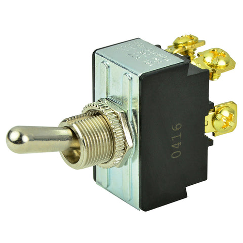 BEP DPST Chrome Plated Toggle Switch - OFF/ON [1002017]