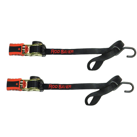 Rod Saver Mini Retractable Tie Down w/Soft Hook - 50" - Pair [RT50SH]