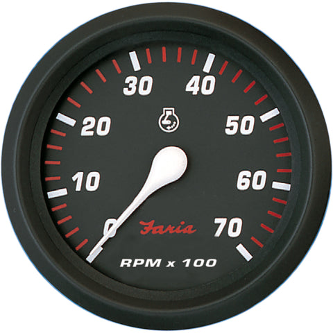 Faria Professional Red 4" Tachometer - 7,000 RPM [34617]