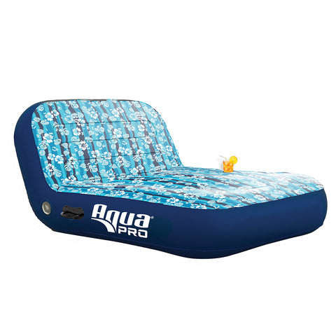 Aqua Leisure Ultra Cushioned Comfort Lounge Hawaiian Wave Print - 2-Person [APL17011S2]