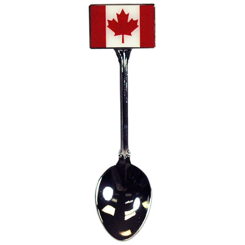 Canada Souvenir Spoon 89985JE Canadian Flag Collector Spoon Memorabilia Demitasse Tea Collectible