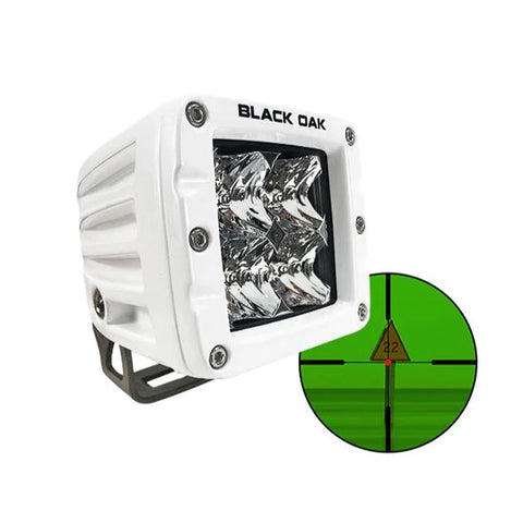 Black Oak Pro Series 3.0 2" 850nm Infrared Marine Pod Light - Flood Optics - White Housing [2MIR-POD850]