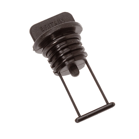 Barton Marine Drain Plug - Black 15mm (19/32") [42357]