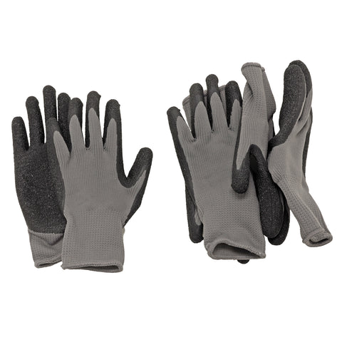 BlackCanyon Outfitters 3-Pack Latex Dipped Fleece-Lined Gloves BCOC32CHLB3PK Cold Weather Gloves with Non Slip Grip-3 Pairs