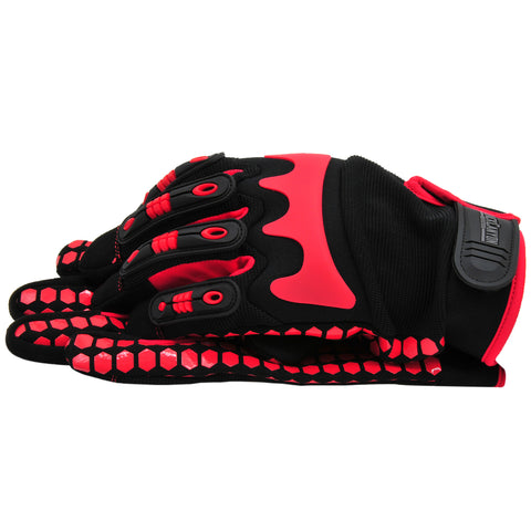 Cut Resistant Gloves with Impact Protection Heavy-Duty Work Gloves w TPR Knuckle Protection Large BHG602