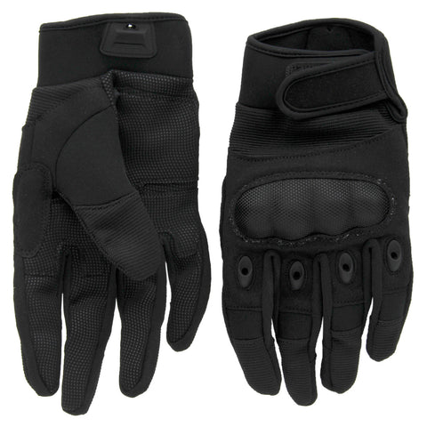 Scipio Tactical Recon Gloves BHG633L  -  Impact Protection Outdoor Gloves with Padded Palms and Neoprene - Black
