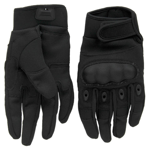 Scipio Tactical Recon Gloves BHG633 - Impact Protection Outdoor Gloves with Padded Palms and Neoprene XL - Black