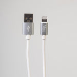 Zeikos 9FT PVC Lightning Cable for iPhone iPad Apple (R) Devices IHIPP03 Fast-Charging Phone Cable-White