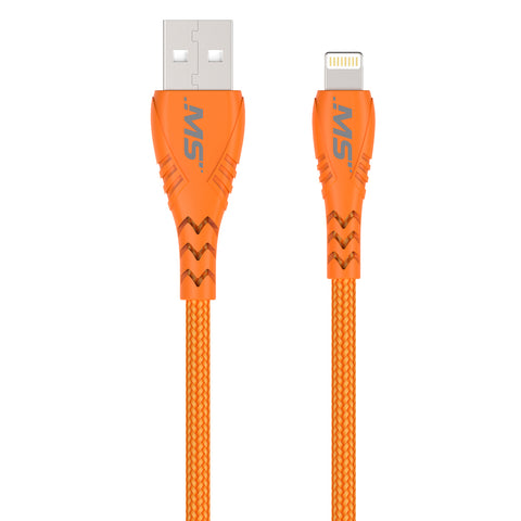 10Ft Lightning(R) to USB Hi-Vis Cable OR