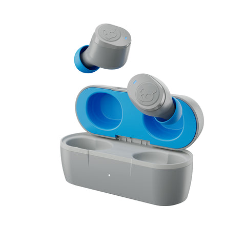 Skullcandy Jib True 2 Wireless Earbuds with Charging Case Tile-Finding Technology Water-Resistant Buds Blue Gray S1JTWP948