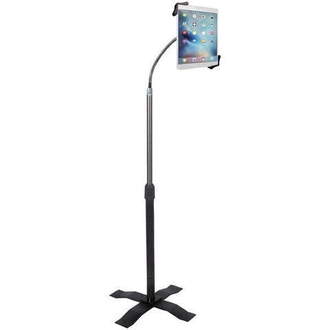 CTA Digital PAD-AFS Height-Adjustable Gooseneck Floor Stand for 7-In. to 13-In. Tablets