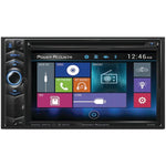 Power Acoustik PD-624B 6.2" Double-DIN In-Dash LCD Touchscreen DVD Receiver with Bluetooth