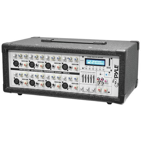 Pyle PMX840BT 8-Channel 800-Watt Bluetooth Audio Mixer
