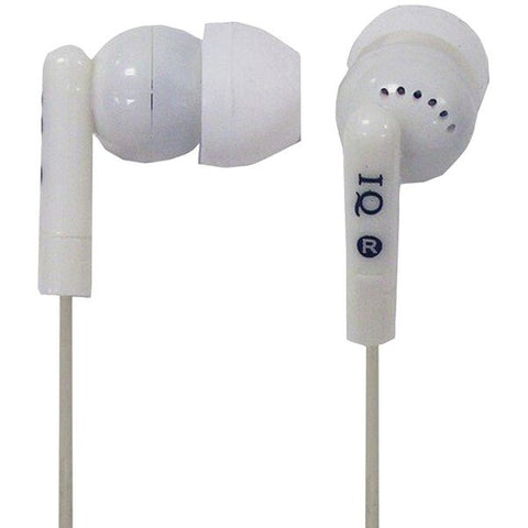 IQ Sound IQ-106 WHITE Poprockz Digital Stereo Earphones, IQ-106 (White)