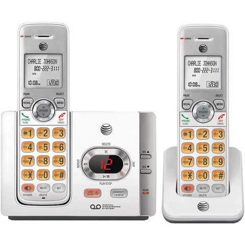 AT&T EL52215 DECT 6.0 Cordless Answering System with Caller ID/Call Waiting, White (2 Handset)