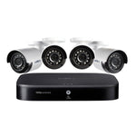 Lorex DP181-42NAE 1080p Full HD 8-Channel Security System with 1 TB DVR and 1080p Night Vision Bullet Cameras with Smart Home Voice Control (4 Cameras)