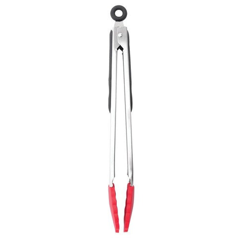 Starfrit 093291-006-0000 Red Silicone 12" Tongs