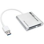 Tripp Lite U352-000-MD-AL USB 3.0 Memory Card Reader/Writer, Aluminum Case