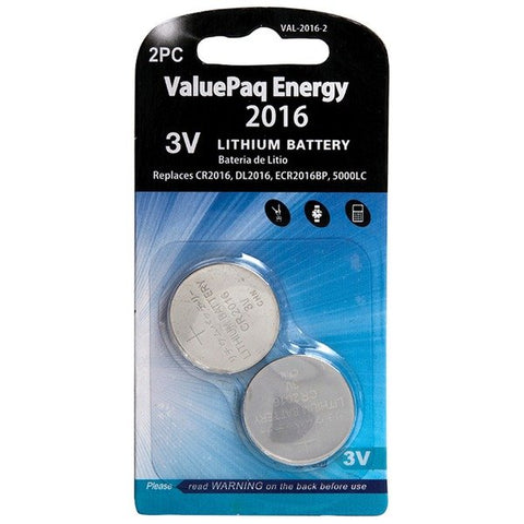 Dantona VAL-2016-2 ValuePaq Energy 2016 Lithium Coin Cell Batteries (2 Pack)