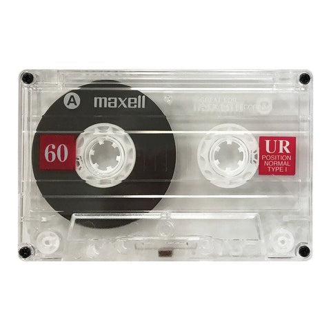 Maxell 109010 UR60 60-Minute Normal-Bias Cassette Tape (1 Pack)