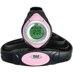 Pyle PHRM38PN Heart Rate Monitor Watch with Minimum, Average & Maximum Heart Rate (Pink)
