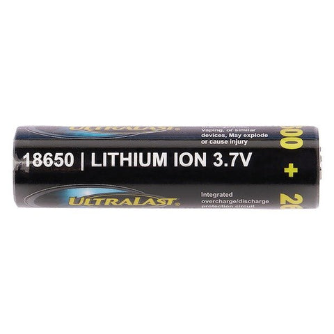 Ultralast UL1865-26-1P 2,600 mAh 18650 Retail Blister-Carded Rechargeable Battery (1 Pack)