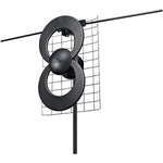 Antennas Direct C2-V-CJM ClearStream 2V Indoor Outdoor TV Antenna UHF VHF Multi-Directional, 60+ Mile Range, 4K 8K UHD, NEXTGEN TV -- with Reflector, 20-In. Mast