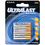 Ultralast ULA4AAA ULA4AAA AAA Alkaline Batteries, 4 pk