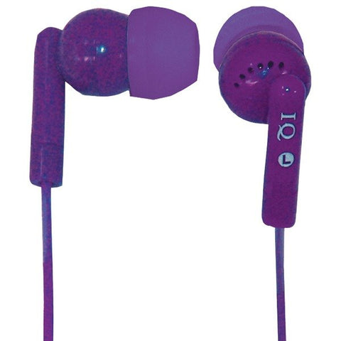 IQ Sound IQ-106 PURPLE Poprockz Digital Stereo Earphones, IQ-106 (Purple)