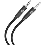 iEssentials IEN-BC6AUX-BK Braided Auxiliary Cable, 6 Feet