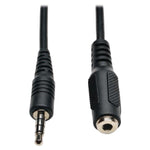 Tripp Lite P318-006-MF 3.5mm Stereo Audio 4-Position TRRS Male to Female Headset Extension Cable, 6ft