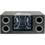 Pyramid Car Audio BNPS102 Dual Bandpass System with Neon Accent Lighting (10", 1,000 Watts)