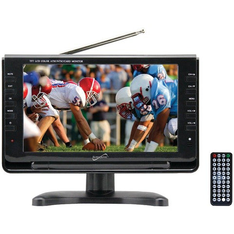 Supersonic SC-499 9-In. TFT Portable Digital LCD TV, AC/DC Compatible with RV/Boat