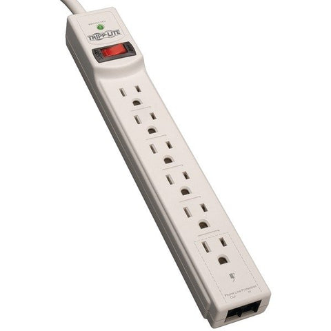 Tripp Lite TLP604TEL Protect It! 6-Outlet Surge Protector (Telephone & DSL Protection, 4ft Cord)