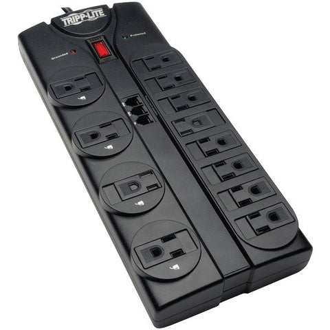 Tripp Lite TLP1208TEL Protect It! 12-Outlet Power Strip Surge Protector, 8-Foot Cord