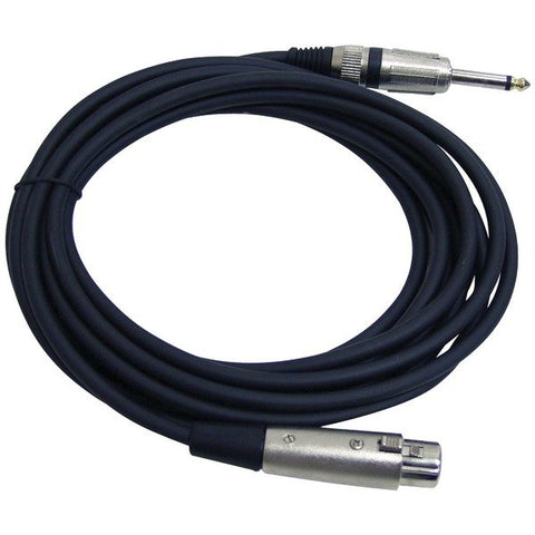 Pyle PPMJL15 XLR Microphone Cable, 15ft (1/4'' Male to XLR Female)