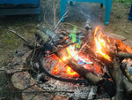 Wilcor Campfire FirePit Fireplace Cast Iron Blow Poker Fire Tender Tool Extra Long 36"