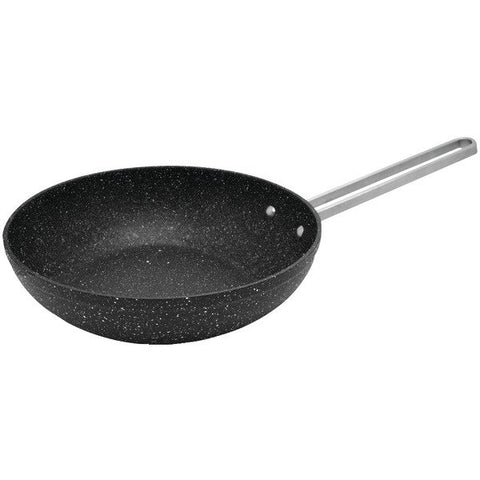 THE ROCK by Starfrit 030279-006-0000 7.08" Personal Wok Pan with Stainless Steel Wire Handle